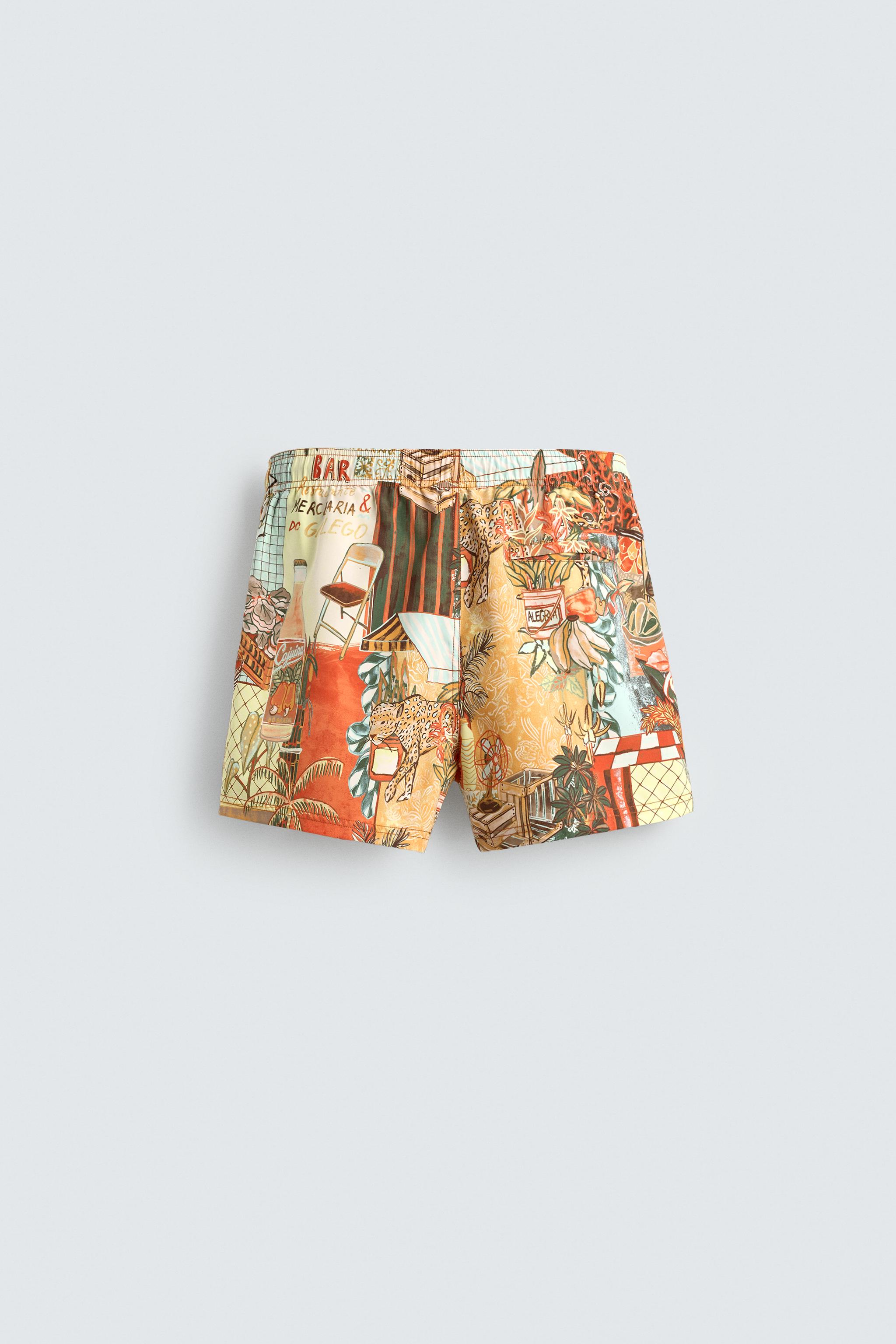 STREET PRINT SWIM TRUNKS